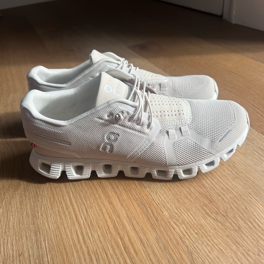On Running Cream Athletic Shoes